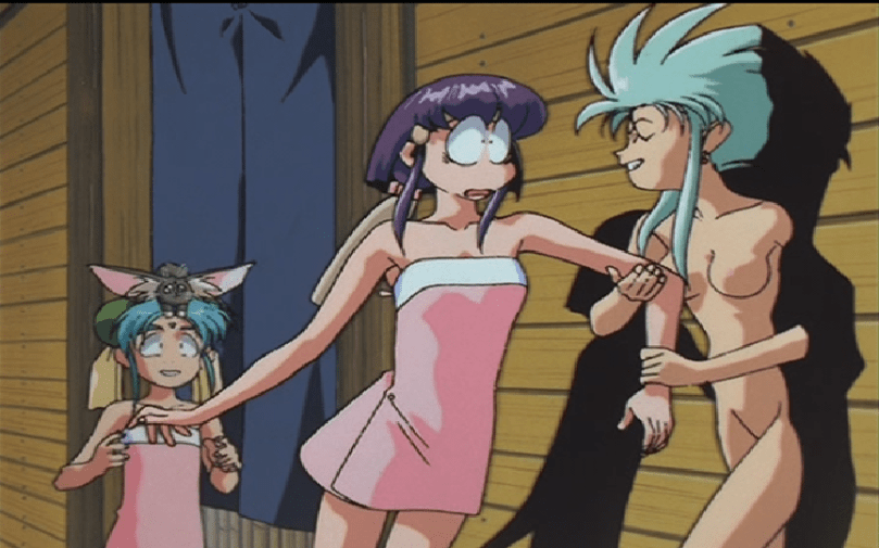 Tenchi is about girls and men who become them.